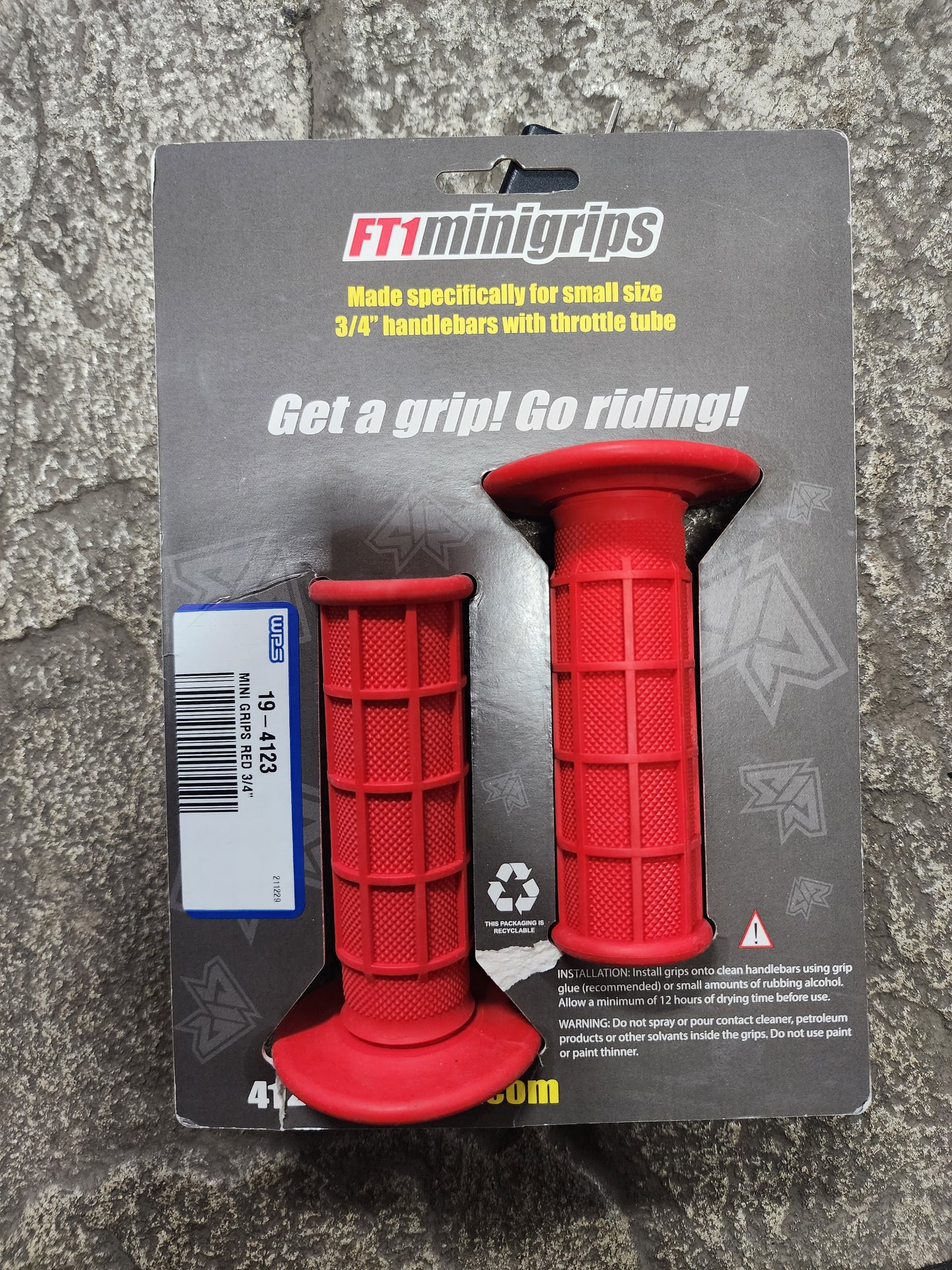 Four Twelve FT1 Mini Grips- Red
