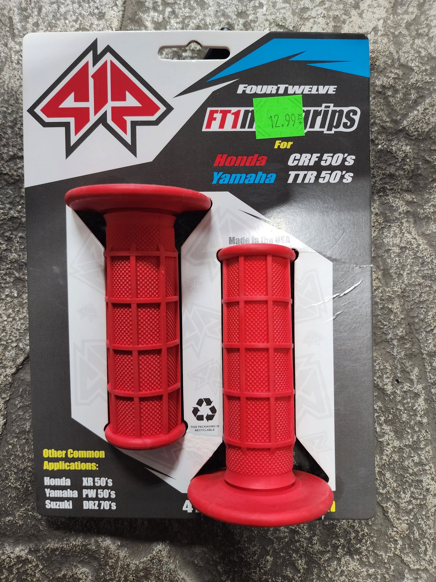 Four Twelve FT1 Mini Grips- Red
