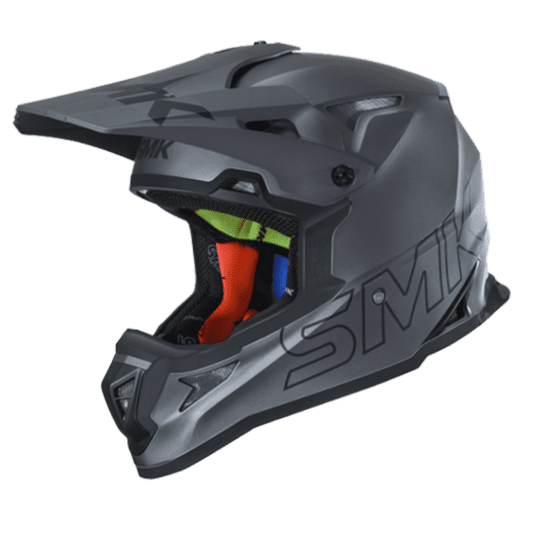 SMK Unicolor Anthracite Adult Off Road Helmet MADA620